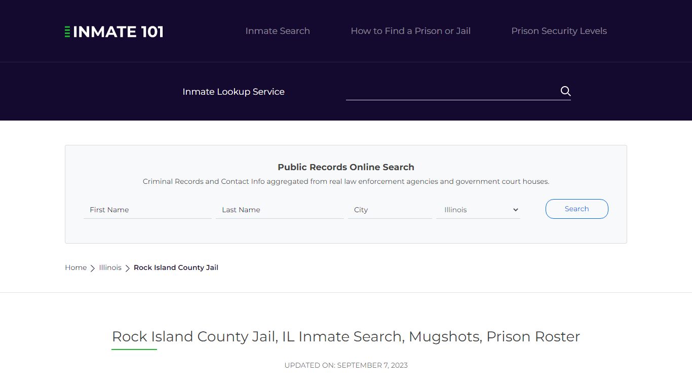 Rock Island County Jail, IL Inmate Search, Mugshots, Prison Roster